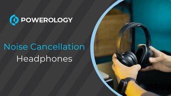 Powerology Noise Cancellation Headphones - Black - PWLAU003
