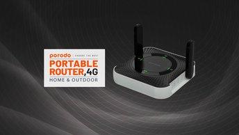 Porodo 4G / LTE Home & Outdoor Portable Router - PD-4GCPMF-BK
