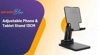 Porodo Blue Adjustable Phone & Tablet Stand 13CM - PB-ADJPH-BK