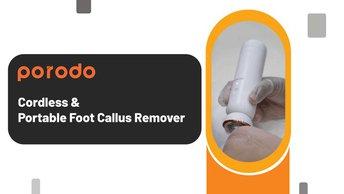 Porodo Lifestyle Cordless & Portable Foot Callus Remover - PD-LSMFCR