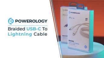 Powerology Braided USB-C To Lightning Cable - P23BRCL12BK