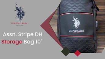U.S.Polo Assn. Stripe DH Storage Bag 10" - Black - USPBPTRK
