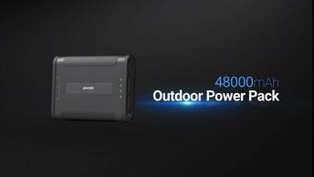 Porodo Outdoor Power bank 48000mAh PD 60W - Black - PD-PBFCH005-BK