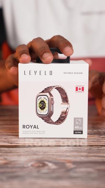 Levelo Royal Stainless Steel Strap and Case For Apple Watch