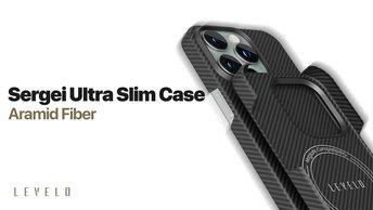 Levelo Sergei Ultra Slim Case - Aramid Fiber-iPhone 15 Pro Max