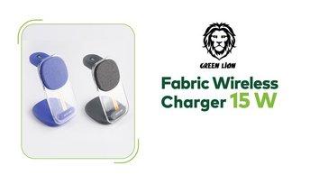 Green Lion 3 in 1 Fabric Wireless Charger 15W