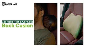 Green Lion Car Head Rest & Car Seat Back Cusion