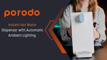 Porodo Lifestyle Instant Hot Water Dispenser with Automatic Ambient Lighting