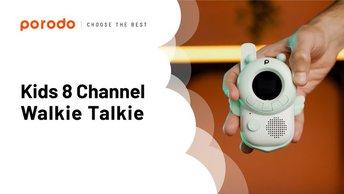 Porodo Kids 8 Channel Walkie Talkie - PD-WKTKV2-WH