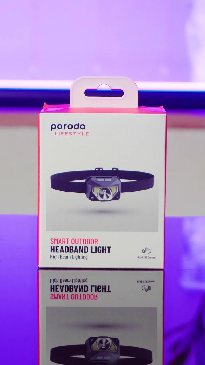 Lifestyle By Porodo Smart Outdoor Headband Light