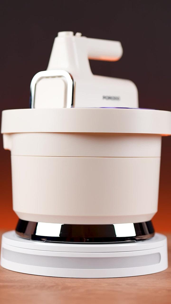 Porodo Lifestyle Spill-Proof Dual Mode Mixer, 6 Speed Settings, Easy Maintenance, Feeding Window Access, Folds Batter & Kneads Dough