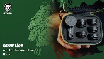 Green Lion 6 in 1 Professional Lens Kit - Black - GN6N1PROLKTBK