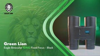 Green Lion Eagle Binocular 10X42 Fixed Focus - Black - GNEBINOC10XBK