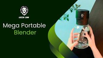 Green Lion Mega Portable Blender - Black - GNMPBLDRBK