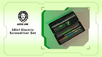 Green Lion 58 IN 1 Electric Screwdriver Set - GN58IN1ELSDBK