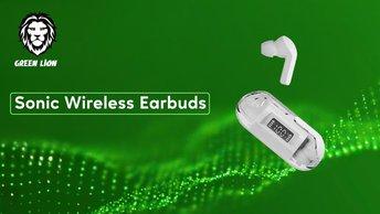Green Lion Sonic Wireless Earbuds - GNSONEARBDWH