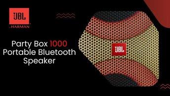 JBL Party Box 1000 Portable Bluetooth Speaker - Multicolor - Black - PARTYBOX1000-BK