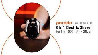 Porodo Lifestyle 6 in 1 Electric Shaver for Men 600mAh - Silver - PD-LS6IN1S-SL