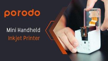 Porodo LifeStyle Mini Handheld Inkjet Printer - White - PD-LSMIPRT-WH