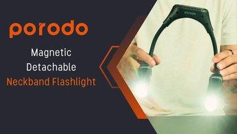 Lifestyle By Porodo Magnetic Detachable Neckband Flashlight - Black - PD-LSNCKFL