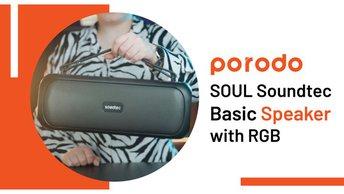 Porodo SOUL Soundtec Basic Speaker with RGB - Black - PDSOULSPK-BK