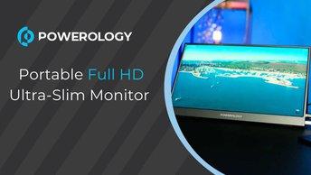 Powerology Portable Full HD Ultra-Slim Monitor - PPMN156BK