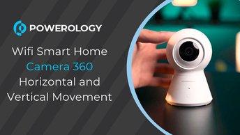 Powerology Wifi Smart Home Camera 360 Horizontal and Vertical Movement - White - PSHC360WH