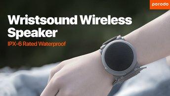 Porodo Soundtec Wristsound Active Wireless Speaker with Sleeper Mode, 3W Speaker, 8.5 Hours Working Time, 1.5 Hours Recharge Time, USB Type-C Charging Port, Bluetooth V5.3