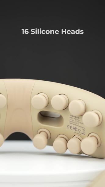 Porodo Lifestyle Eye Massager Intelligent Tapping with 5 Eye Therapy Modes, Mirror Electroplate, 3 Hours Working Time, Music Playback, 6W Power