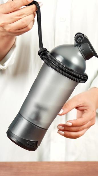 Porodo Lifestyle Protein Shaker 550ml Capacity, 2000mAh Battery, About 2 Weeks Working Time, Lightweight and Portable, Type-C Charging, Easy to Use, Durable Materials for Kitchen, Gym & Outdoor