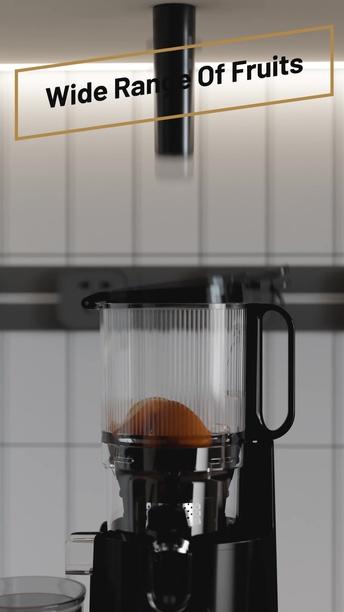 Porodo Lifestyle Cold Press Slow Juicer, 1.8L Hopper Capacity, Efficient Juice Extraction, Quiet 72dB Noise Level, Effortless Maintenance, 5.3" Wide Feeding, Reverse Function, 1L Juicer Cup Capacity