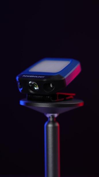 Powerology Camping Pocket Light, Type-C Charging Port, 1.5 Hours Recharge Time, 3 Levels Brightness, 12 Hours Working Time, Adjustable Brightness Level