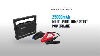 Powerology Multi-Port Jump Start Power Bank 25000mAh 1000A - Black -  PPBCHA12