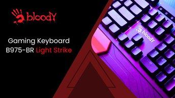 Bloody Gaming Keyboard B975-BR Light Strike Gaming Keyboard - Black - B975-BR