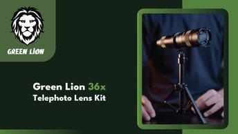 Green Lion 36x Telephoto Lens Kit - Black - GN36XTELENSBK
