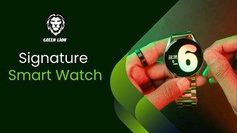 Green Lion Signature Smart Watch - Silver - GNSIGSWSL