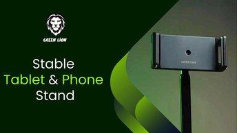 Green Lion Stable Tablet & Phone Stand - Black - GNSTTASTANDBK