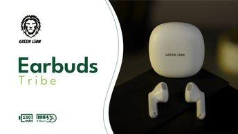 Green Lion Tribe Earbuds - White - GNTRIBTWSWH
