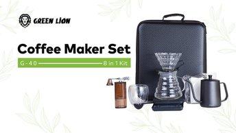 Green Lion G-40 Coffee Maker Set ( 8 in 1 Kit ) - GNG40COFFST