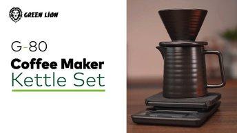 Green Lion G-80 Coffee Maker Set - GNG80PCOFFSTBK