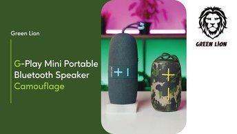 Green Lion G-Play Portable Bluetooth Speaker - Blue - GNGPLAYPSPBL