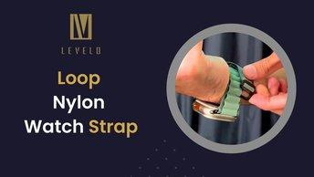 Levelo Ace Loop Nylon Watch Strap - Green - LVNWS49GN