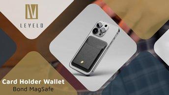 Levelo Bond MagSafe Card Holder Wallet - LVBCHWBK