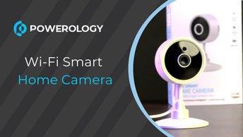 Powerology Wi-Fi Smart Home Camera - White - PSHCFWH