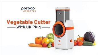Porodo LifeStyle Vegetable Cutter with UK Plug - PD-LSVEGC-WH