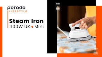 Porodo Lifestyle Mini Steam Iron 1100W UK - PD-LSMSI-WH