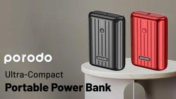 Porodo Power Bank Ultra-Compact Portable Power Bank-PD-PBFCH001-RD - PD-PBFCH001-BK - PD-PBFCH001-S