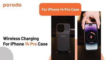 Porodo Wireless Charging For iPhone 14 Pro Case - PD-PBFCH017-BK