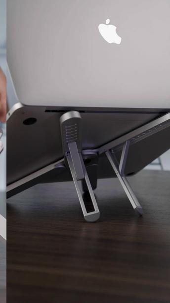 Powerology Portable Foldable Laptop Stand with Aluminum Alloy and Adjustability