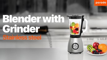 Shop Porodo LifeStyle 500W 1.5L SS Blender with Grinder with BS Plug (PD-LSBLGR-BK)